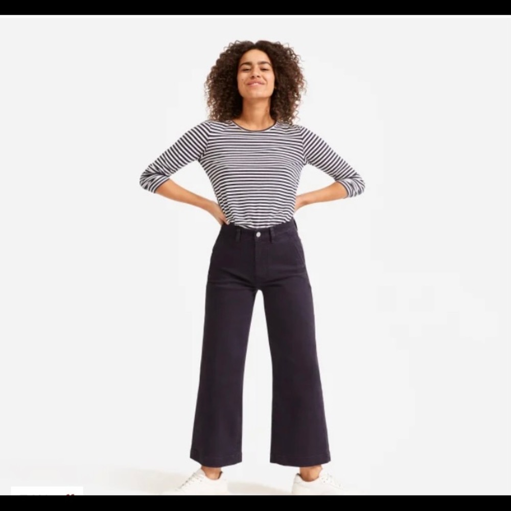 Everlane wide leg crop pants—have been hemmed a couple inches because I’m 5’3